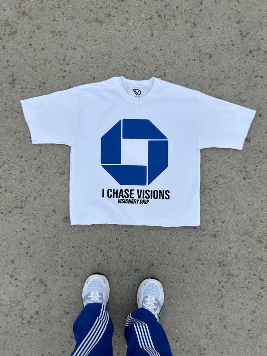 I CHASE VISIONS OVERSIZED CROPPED T SHIRT
